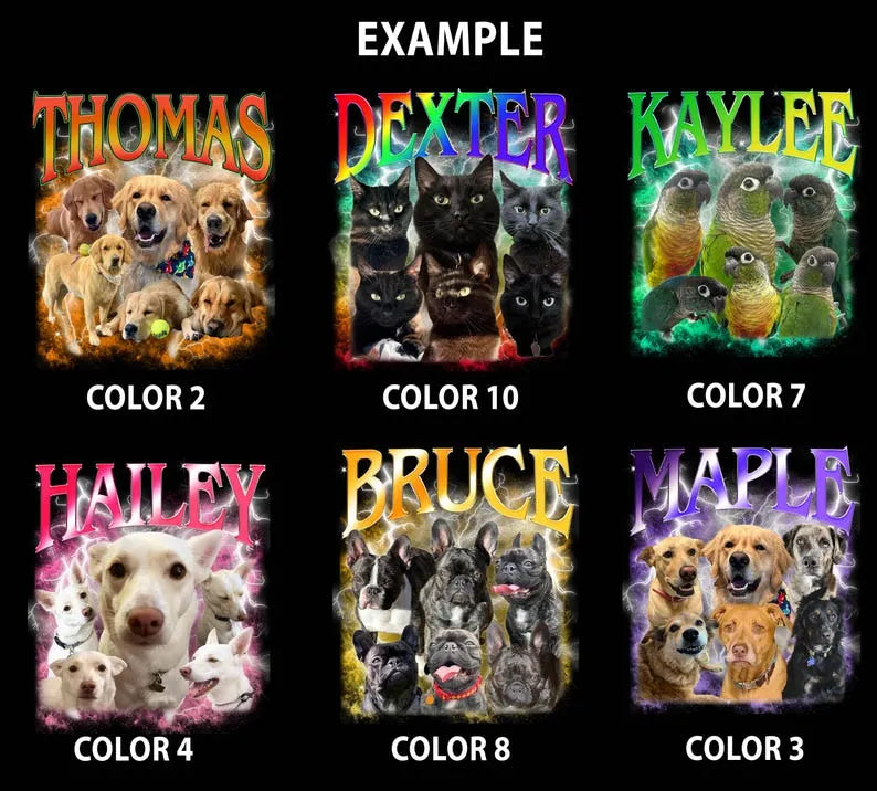 Custom Retro Dog Shirt, Personalized Pet Shirt, 90s shirt