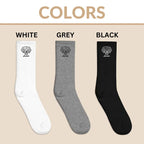 Personalized Embroidered Pet Photo and Text Tennis Socks