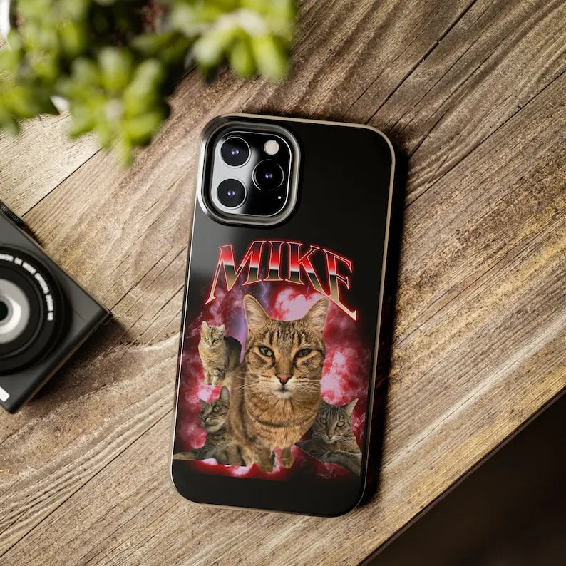 Custom Pet Phone Case Using Pet Photo + Name Pet Portrait Phone Case