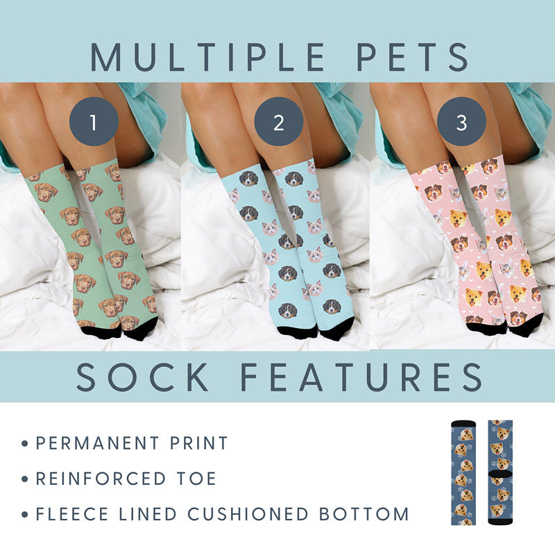 Custom Pet Photo Socks Personalized Pet Socks