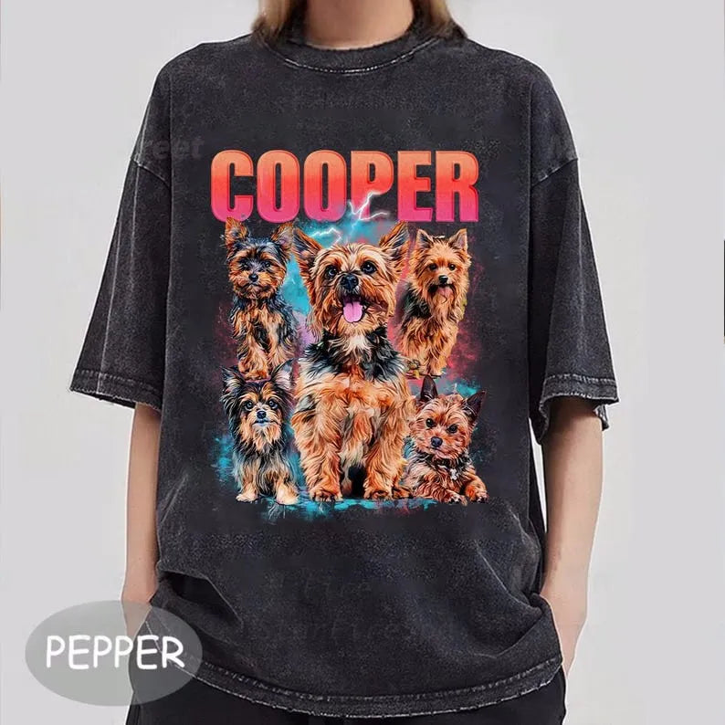 Custom Pet Tee, Dog Personalized Bootleg Tee, Custom Bootleg Rap Pet Shirt Sweatshirt