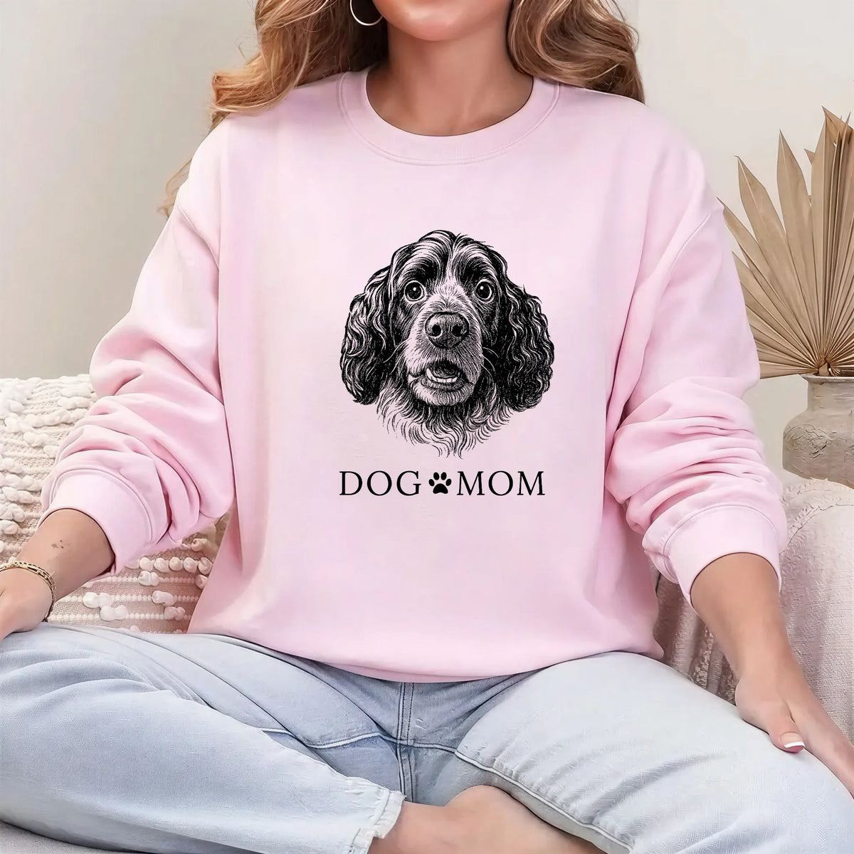 Custom Pet Dog Photo Printed Graphic Tee Sweatshirt Hoodie, Dog Mom Gift