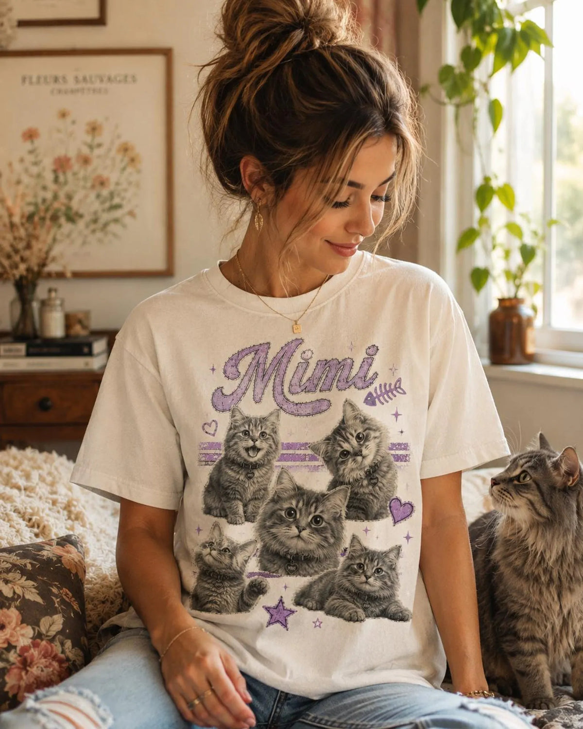 Custom Photo and Name Vintage Bootleg Pet Shirt, Retro 90s Bootleg Graphic Tee