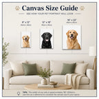 The Surfer - Custom Pet Portrait Canvas Frame