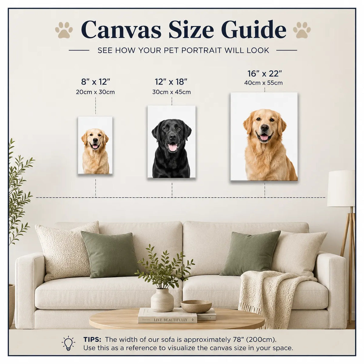 The Surfer - Custom Pet Portrait Canvas Frame