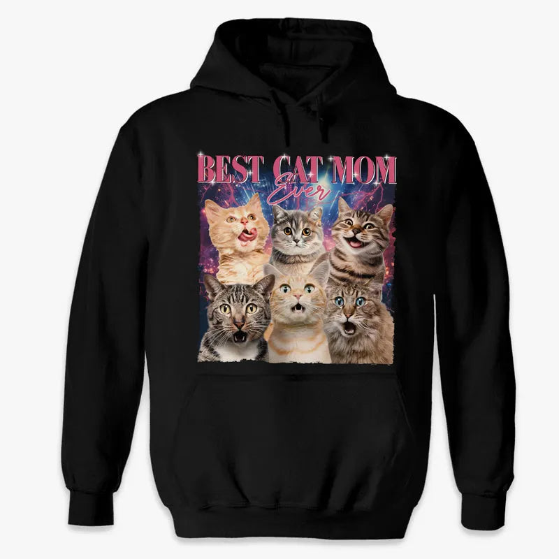 Custom Photo Printing Best Cat Dad Ever - Dog & Cat Personalized Custom Unisex T-shirt, Hoodie, Sweatshirt