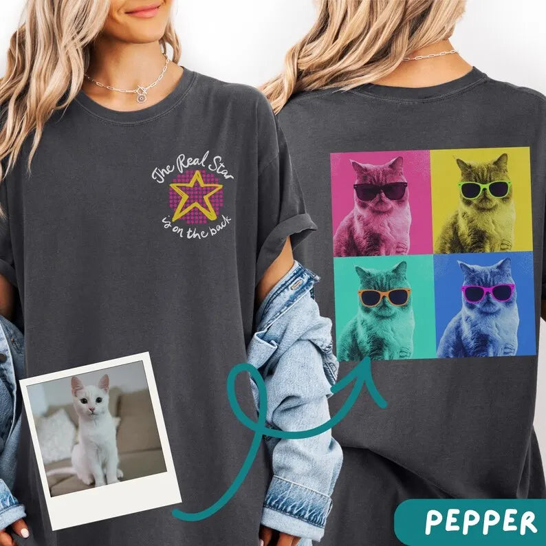 Custom Retro Bootleg Pop Art Pet Tee