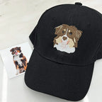 Custom Embroidered Hat with Pet Portrait