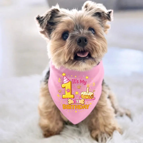 1st Birthday Dog Bandana