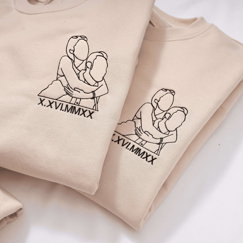 Custom Embroidered Sweatshirt From Text & Photo