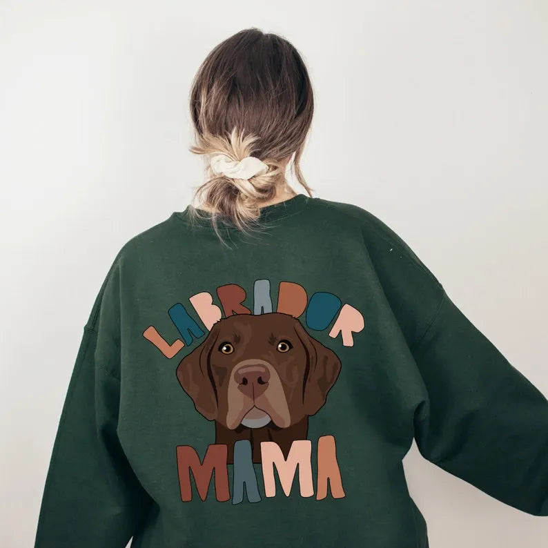 Custom Pet Photo Shirt Dog Mom Sweatshirt T-shirt Hoodie