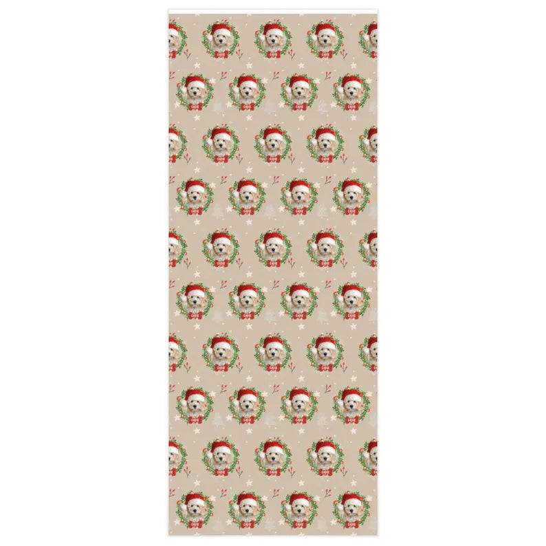 Custom Pet Holiday Gift Wrap, Personalized Dog Wrapping Paper