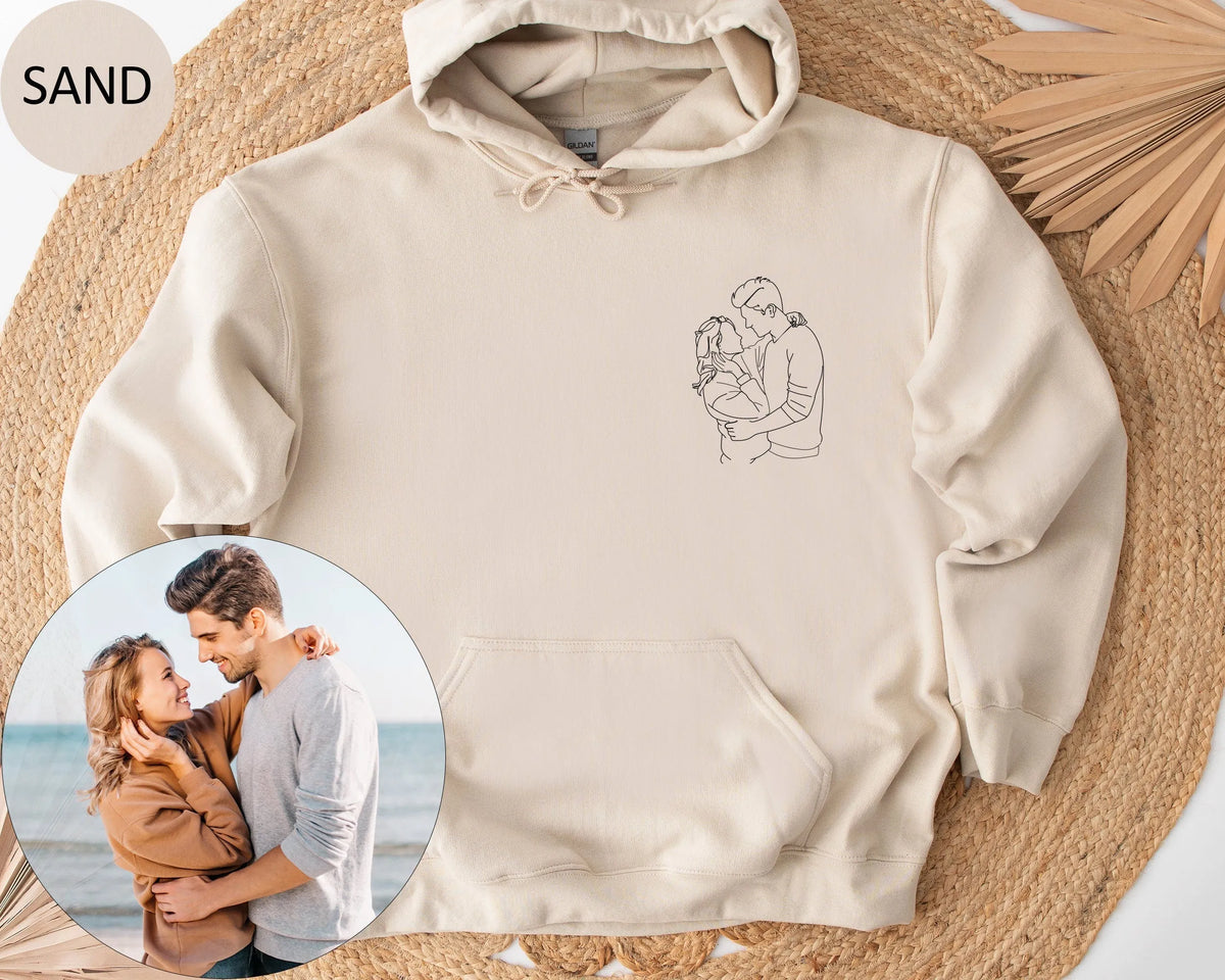 Gifts For Christmas Custom Embroidered Sweatshirt and Hoodie Gifts For Couple