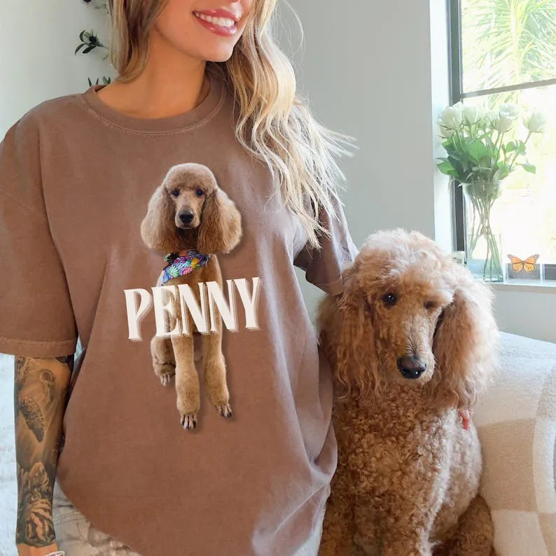 Custom Pet Photo Shirt Bootleg Rap Tee, Vintage 90s Hip Hop Dog T-shirt Sweatshirt