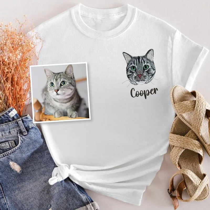 Brazilian Shorthair Cat Lover Custom Embroidered Sweatshirt Hoodie T-shirt