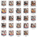 Custom Dog Breed Patriotic Dogs 4th of July Dog T-Shirts, USA Flag, Fireworks, America 250