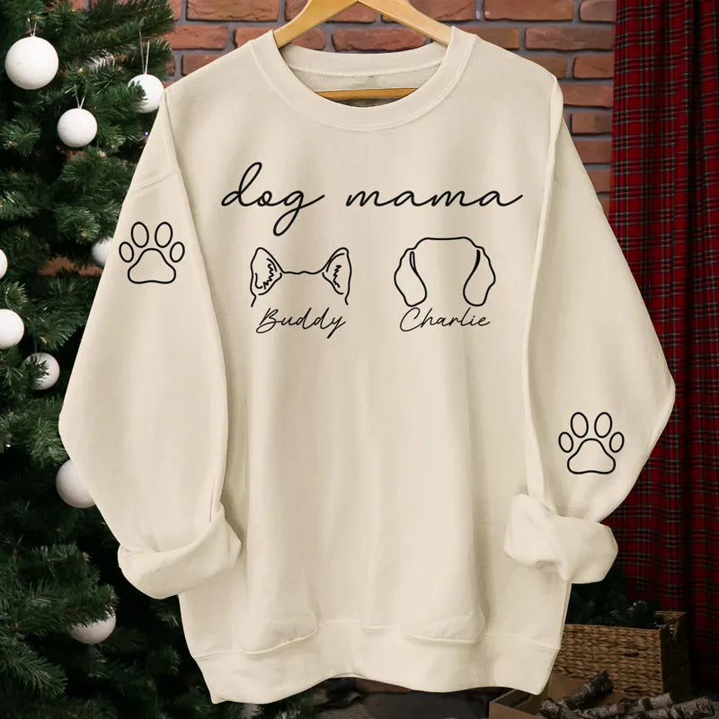 Fur Mama Ever - Dog & Cat Personalized Custom Unisex Sweatshirt