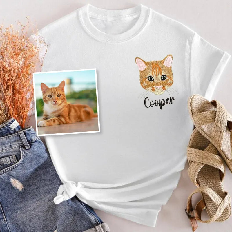 Ginger Cat Lover Custom Embroidered Sweatshirt Hoodie T-shirt