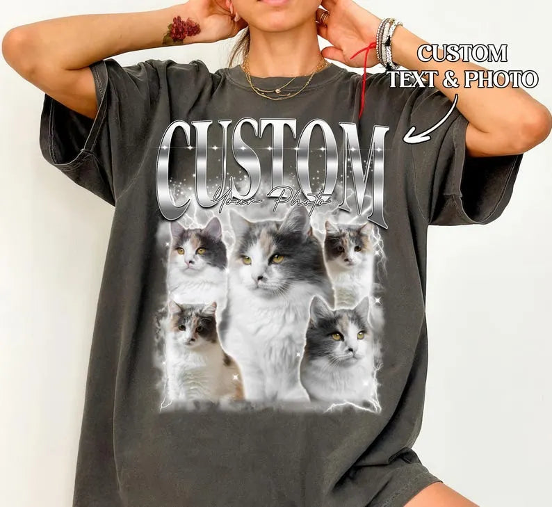 Custom Pet Bootleg Rap Tee, 90s Dog T-shirt