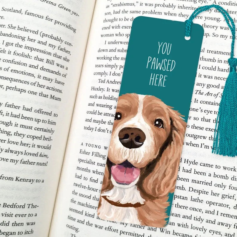 Custom Pet Portrait Bookmark