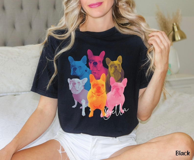 Custom Pet Portrait Shirt, Vintage Pet Photo Shirt, Nostalgic Dog Portrait Tee Hoodie Sweatshirt