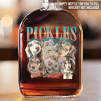 PetFiestas® Custom Retro Dog Whiskey Bottles for Dog Dad