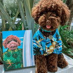 The Surfer - Custom Pet Portrait Canvas Frame