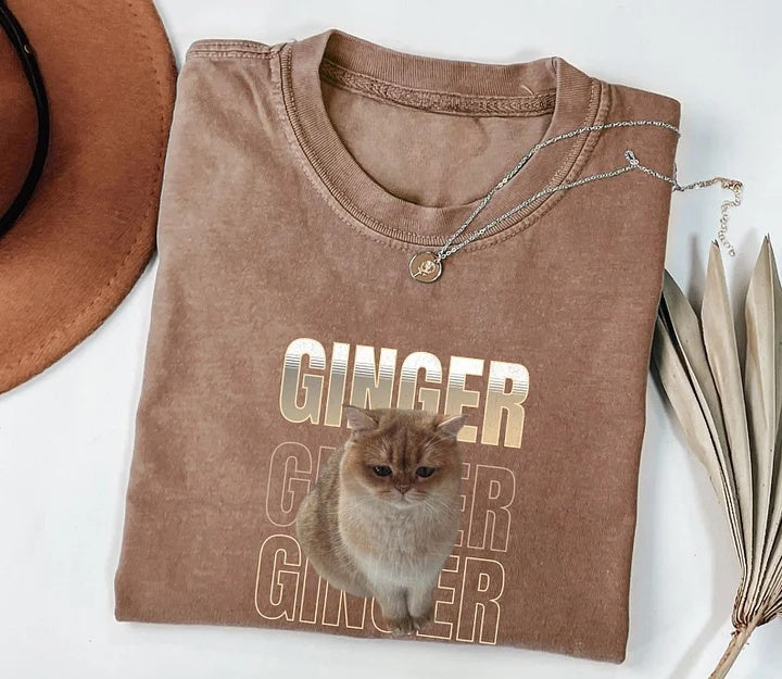 Custom Pet Photo T-Shirt & Hoodie with Name - Soft Cotton Funny Pet Lover Apparel