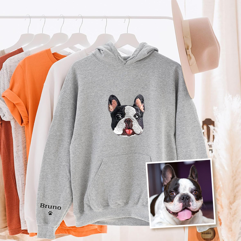 French Bulldog Lover Custom Embroidered Sweatshirt Hoodie T-shirt