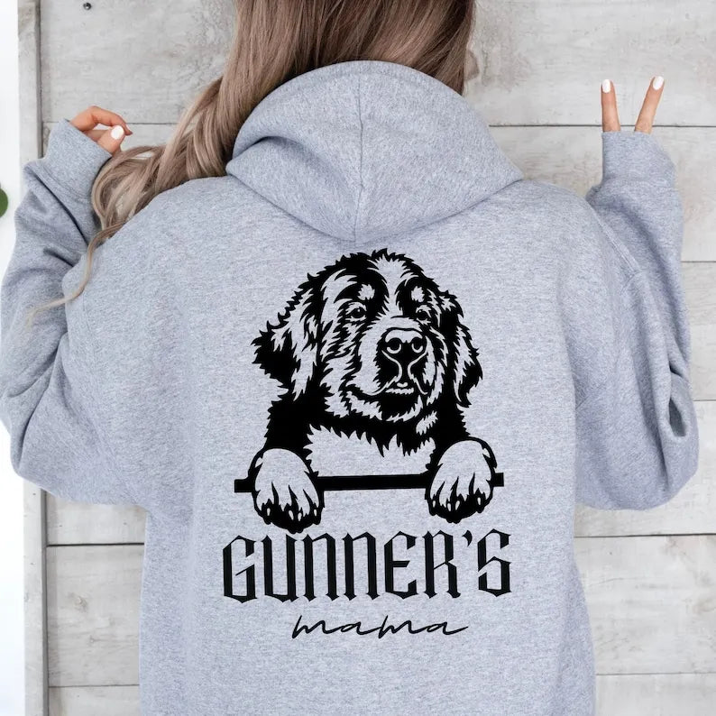 Custom Pet Photo Pet Portrait Printing Front And Back T-shirt Sweatshirt Hoodie, Custom Dog Mom Hoodie