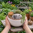 Personalized Pet Memorial Garden Stone, Personalized Pet Sympathy Pebble, Pet Memorial Gift