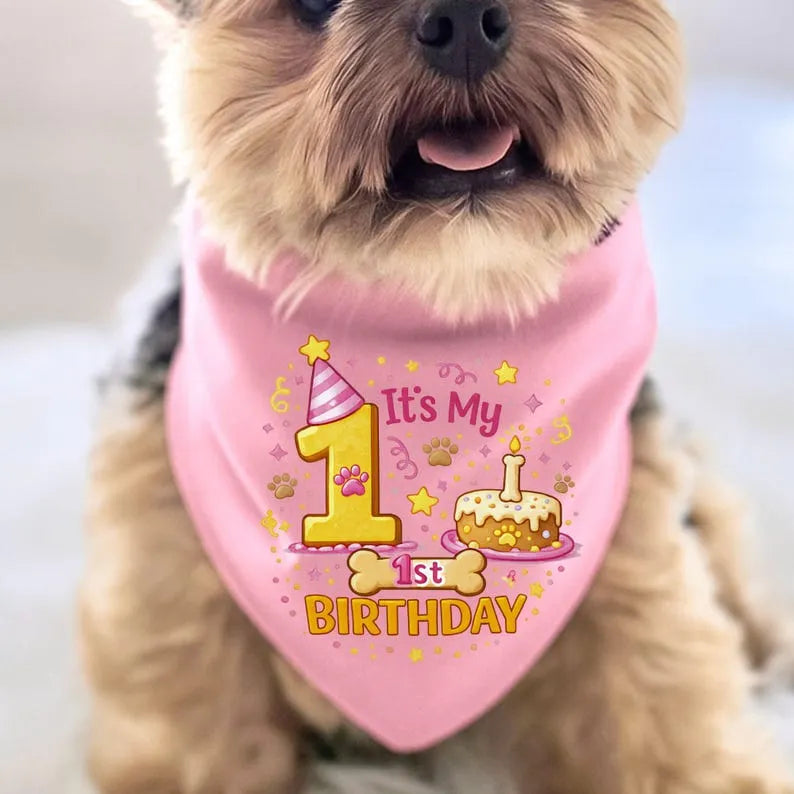 1st Birthday Dog Bandana