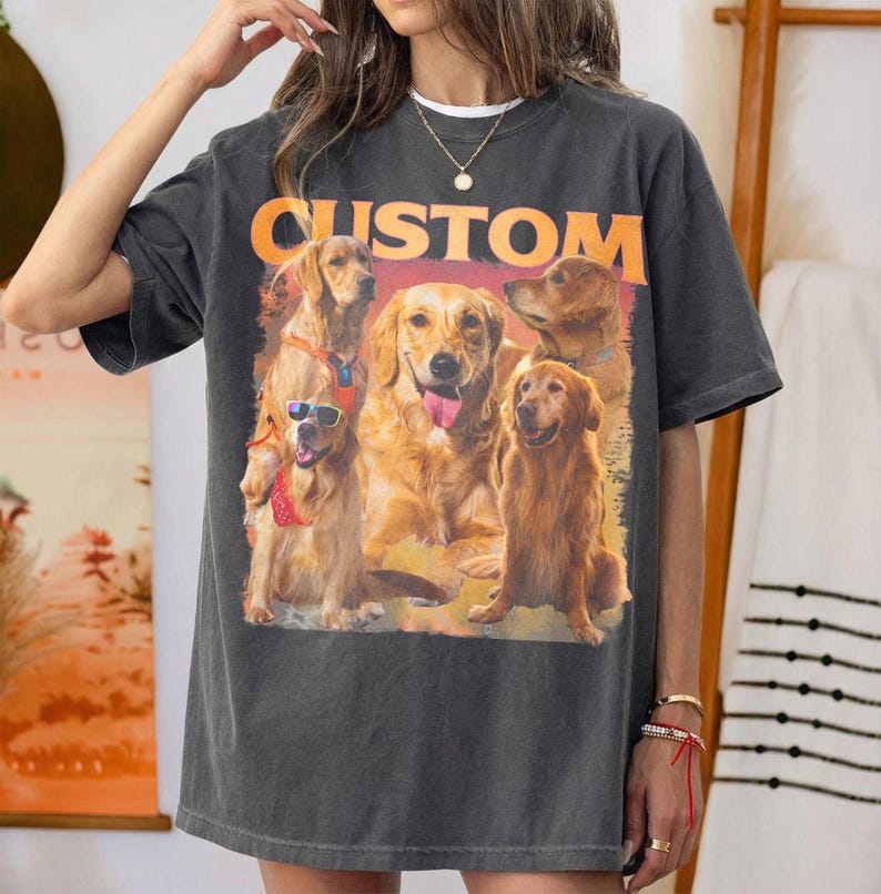 Personalized Bootleg Dog Cat Shirt, Vintage Dog Tee
