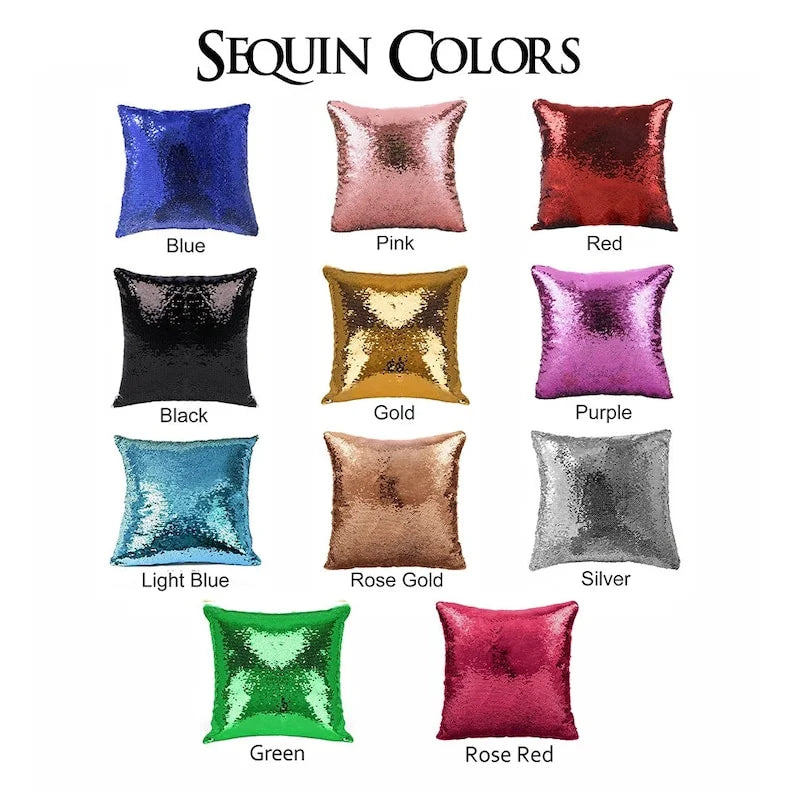 Custom Cat Flip Sequin Pillow