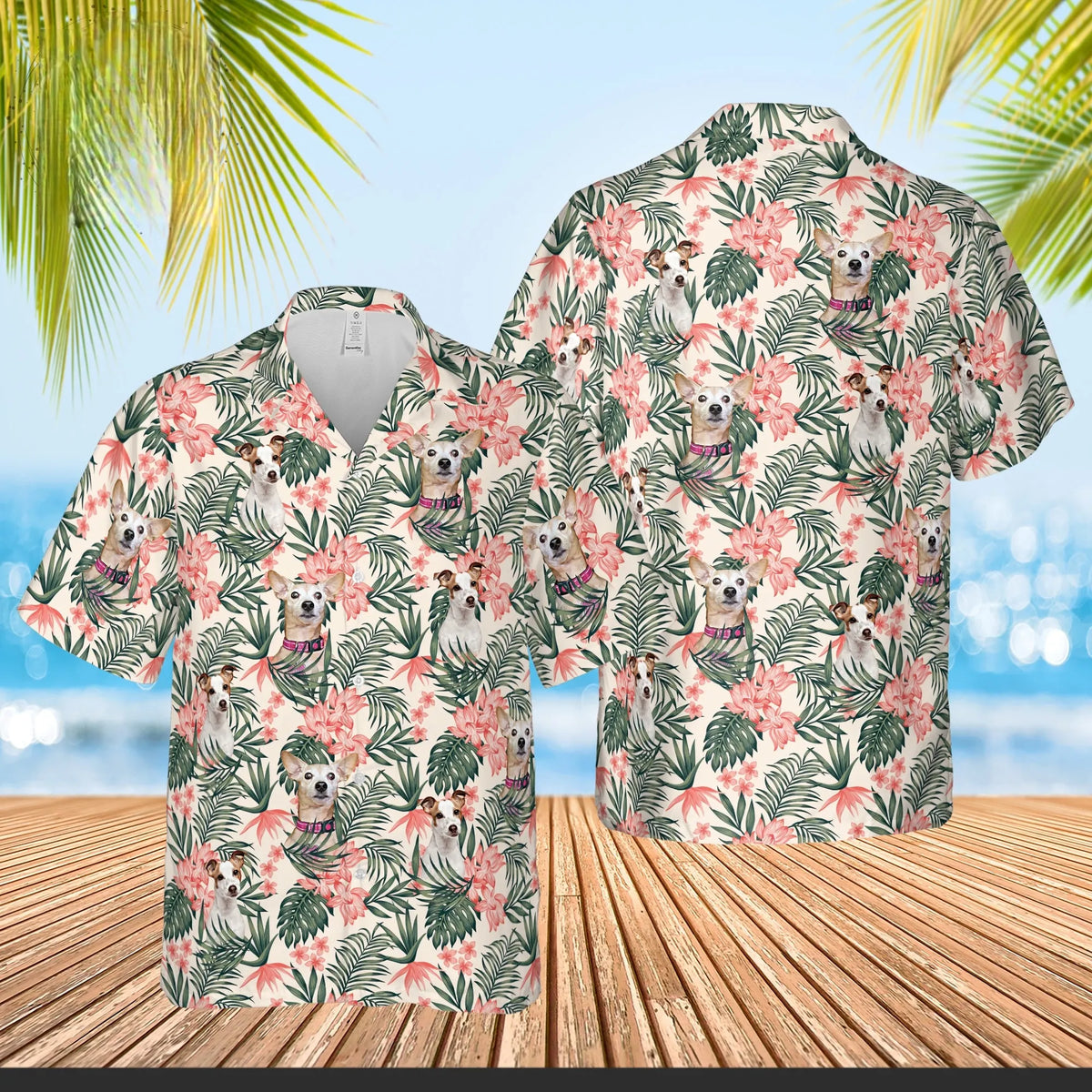 Custom Dog Hawaiian Shirt - Dog & Cat Personalized Custom Unisex Tropical Hawaiian Aloha Shirt