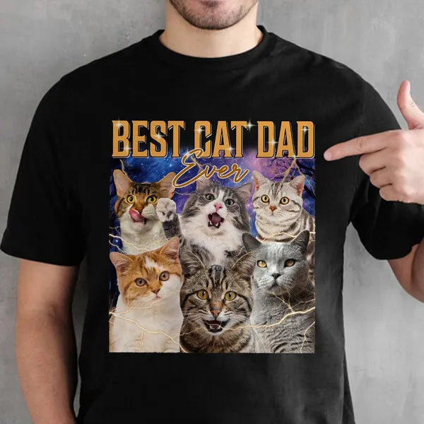 Custom Face Portrait Photo Vintage Style Shirt Pet Printing Shirt, 90s Shirt