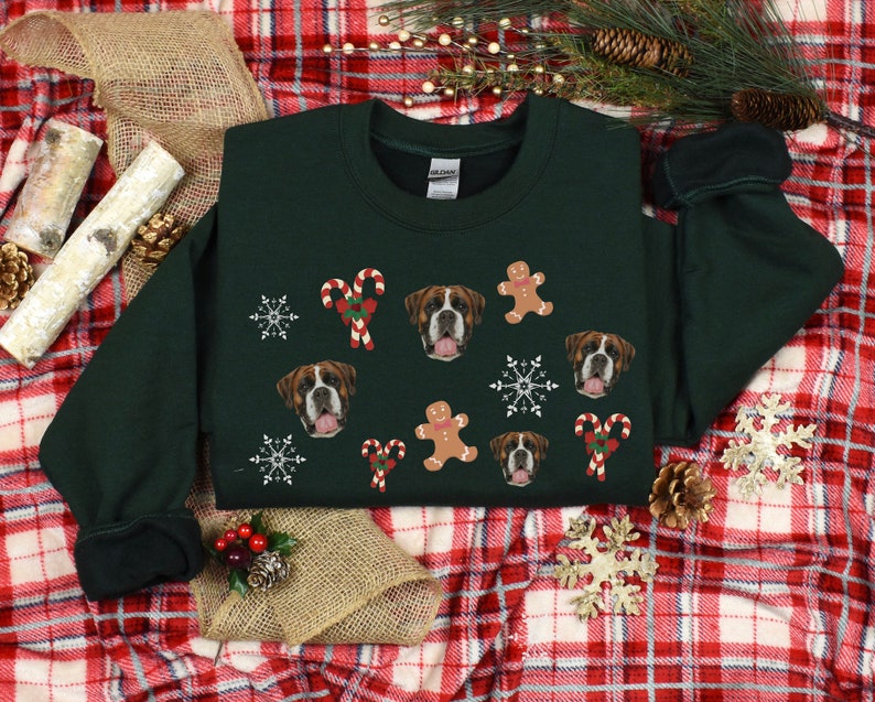 Personalized Ugly Sweater with Pet Face UNISEX Christmas Sweater Hoodie T-shirt