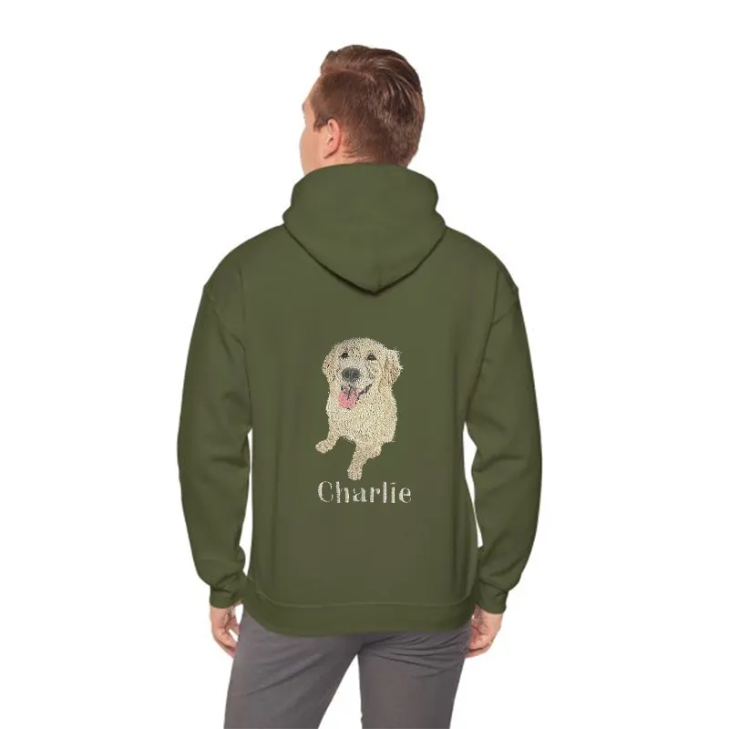 Custom Pet Fullbody Fullcolor Embroidered T-shirt Sweatshirt Hoodie- Colorful Design
