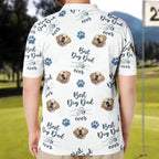 Custom Pet Polo Shirt, Best Dog Dad Ever for Husband, Father,Dog Dad Fathers Day Present