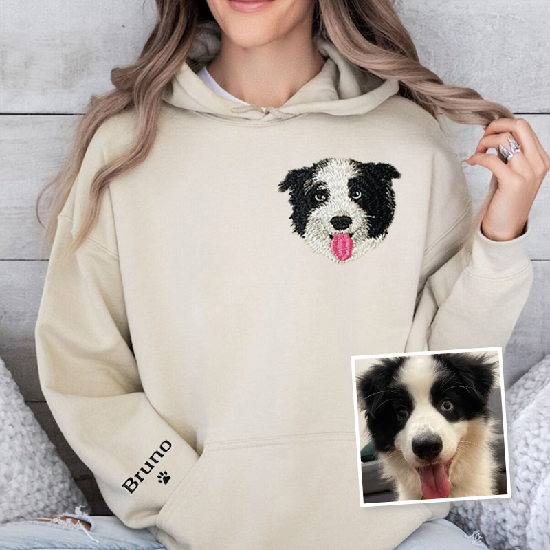 Border Collie Lover Custom Embroidered Sweatshirt Hoodie T-shirt