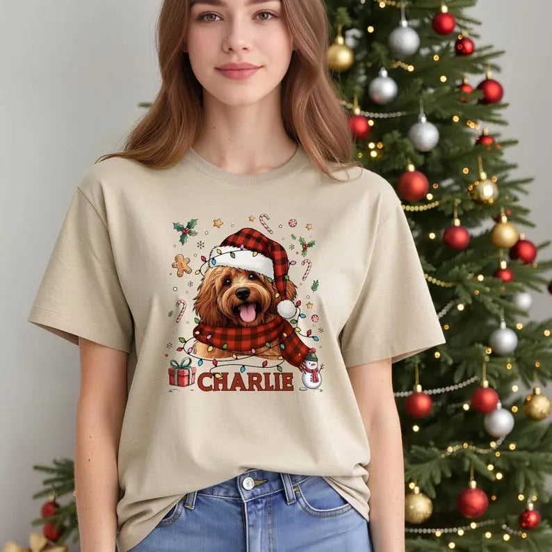 Personalized Christmas Dog Shirt Dog Mom Christmas Sweatshirt