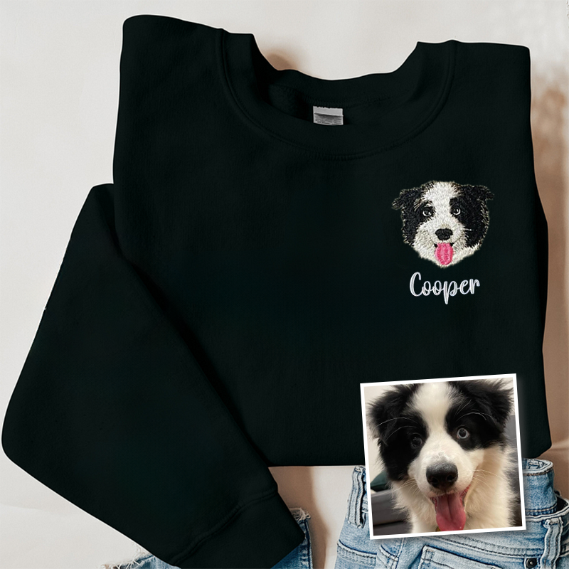 Border Collie Lover Custom Embroidered Sweatshirt Hoodie T-shirt