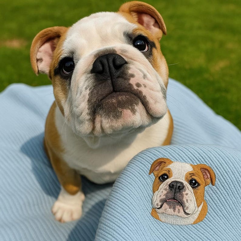 Custom Premium Handcrafted Pet Embroidered Blanket, Pet Knitted Throw Blanket