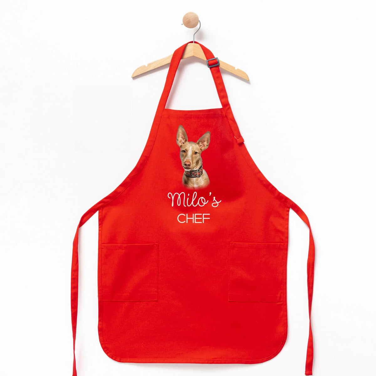 Custom Pet Portrait Apron, Custom Dog Apron, Personalized Apron Gift For Dog Mom, Pet Lover