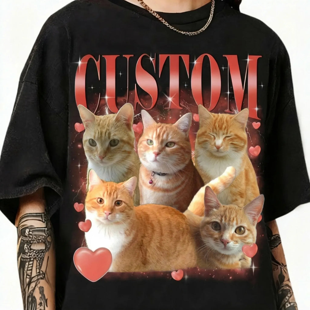 Valentine's Day Custom Dog Pet Bootleg Rap Tee, Custom Vintage Graphic 90's Tee