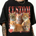 Valentine's Day Custom Dog Pet Bootleg Rap Tee, Custom Vintage Graphic 90's Tee
