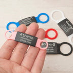 Cat Tags - Slide on Pet Tag - Custom Slide on Cat Id Tag - Pet Id Tag 