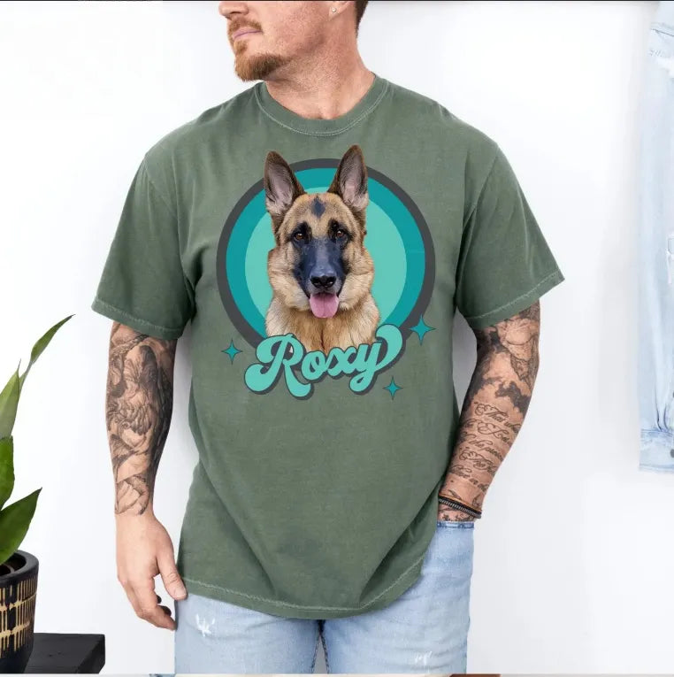 Custom Pet Shirt – Vintage Dog & Cat Portrait in Bootleg Style
