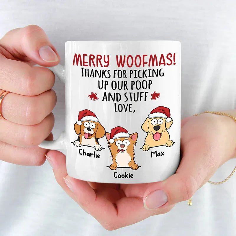 Thanks For Picking Up Our Poop Custom Pet Portrait Mug 
