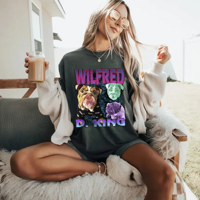 Custom Your Pet Bootleg Shirt, Retro Custom Bootleg Rap Tee Sweatshirt Hoodie